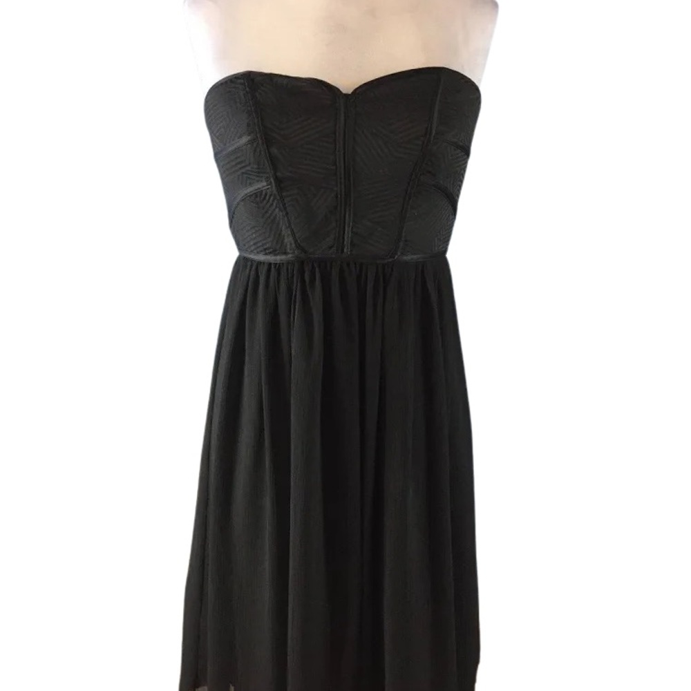 Max & Cleo Black Strapless Dress